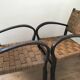 Pair of vintage rope armchairs, wooden frame, Sweden, 1960, Axel Larsson
