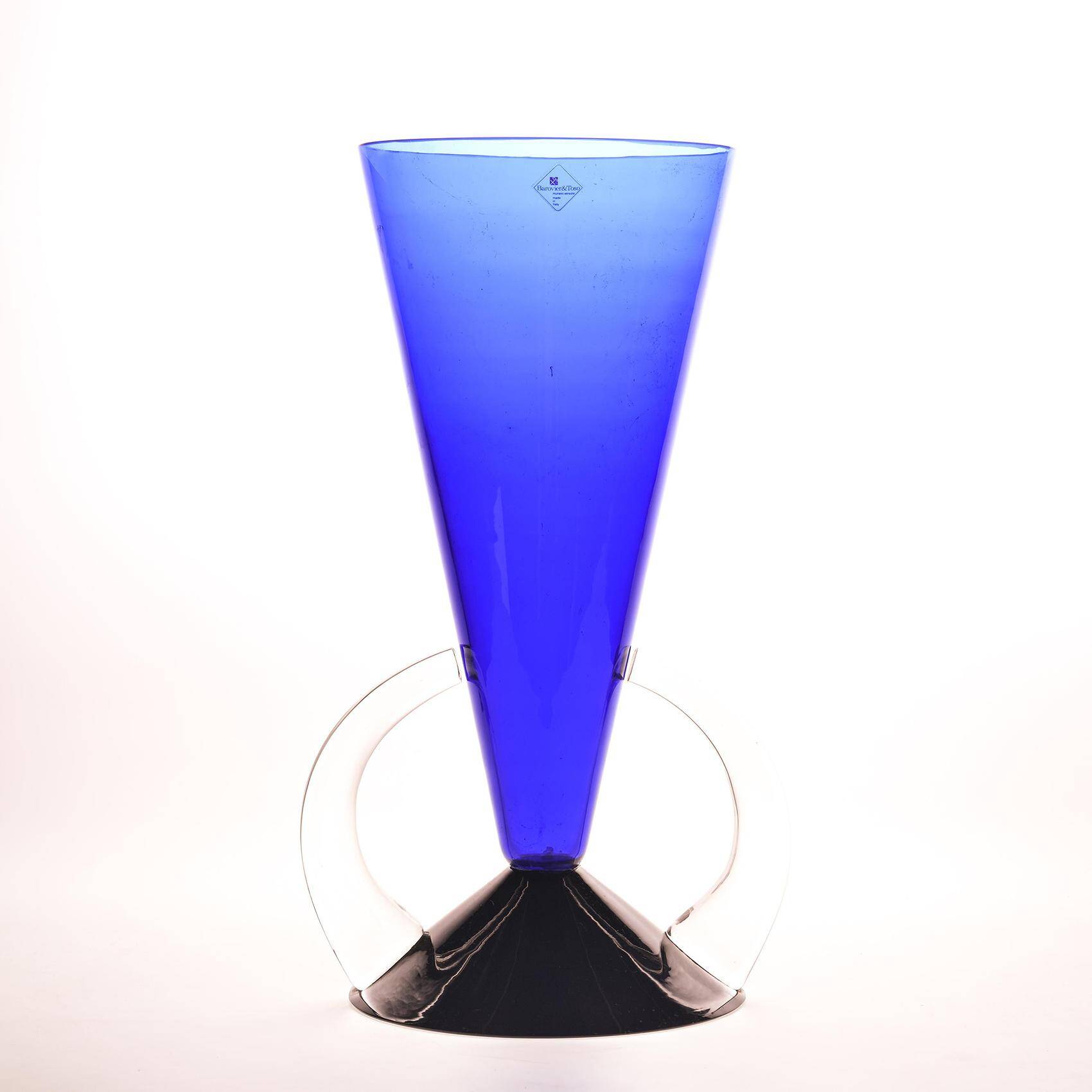 Large conical Murano vase, Barovier & Toso