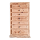 Old wooden chest of drawers raw and black wood