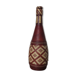 Ethnic bottle in leather 60s-70s