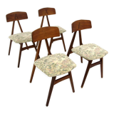 Set of 4 Scandinavian chairs "Nizza" Bengt Ruda, Sweden, 1960