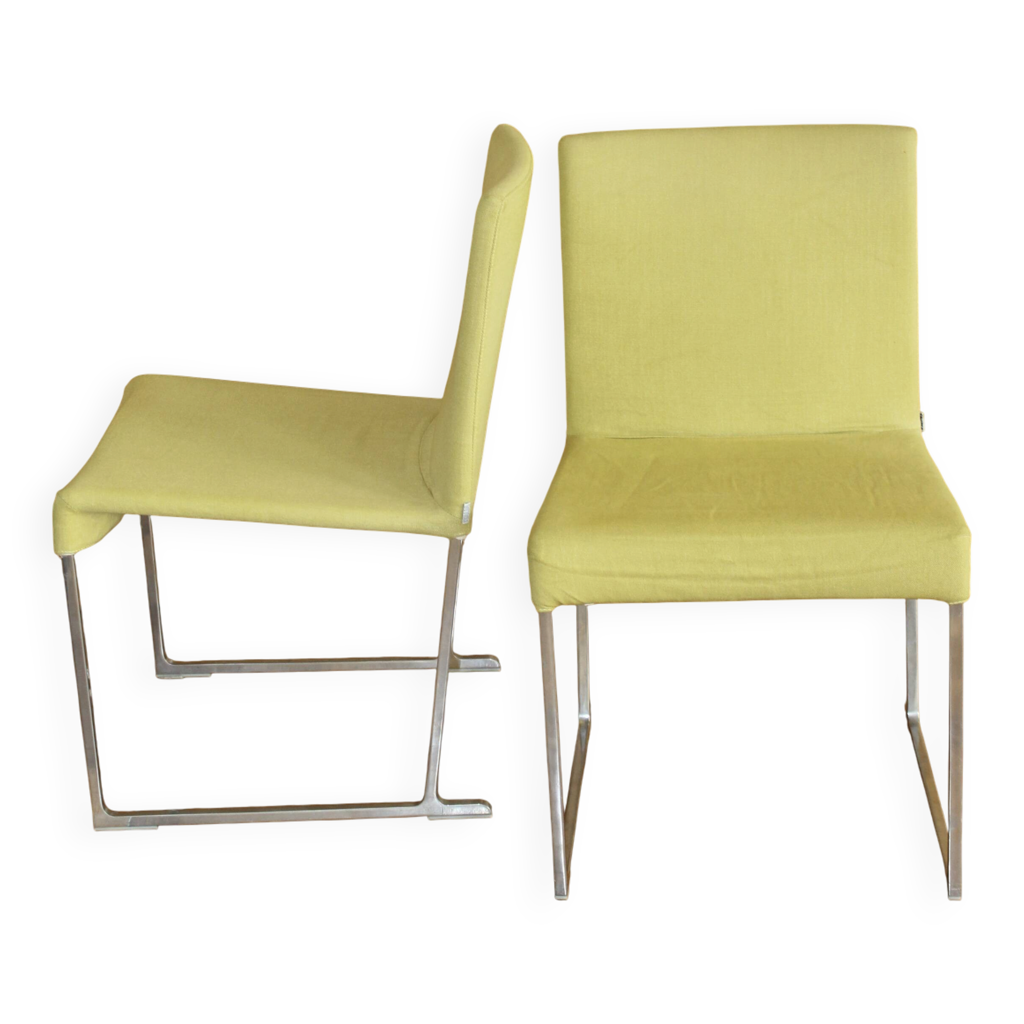 B&b italia maxalto - chaise solo, pieds chrome - design antonio citterio