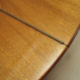 Round mahogany coffee table, Danish design, 1970s, production: Denmark
