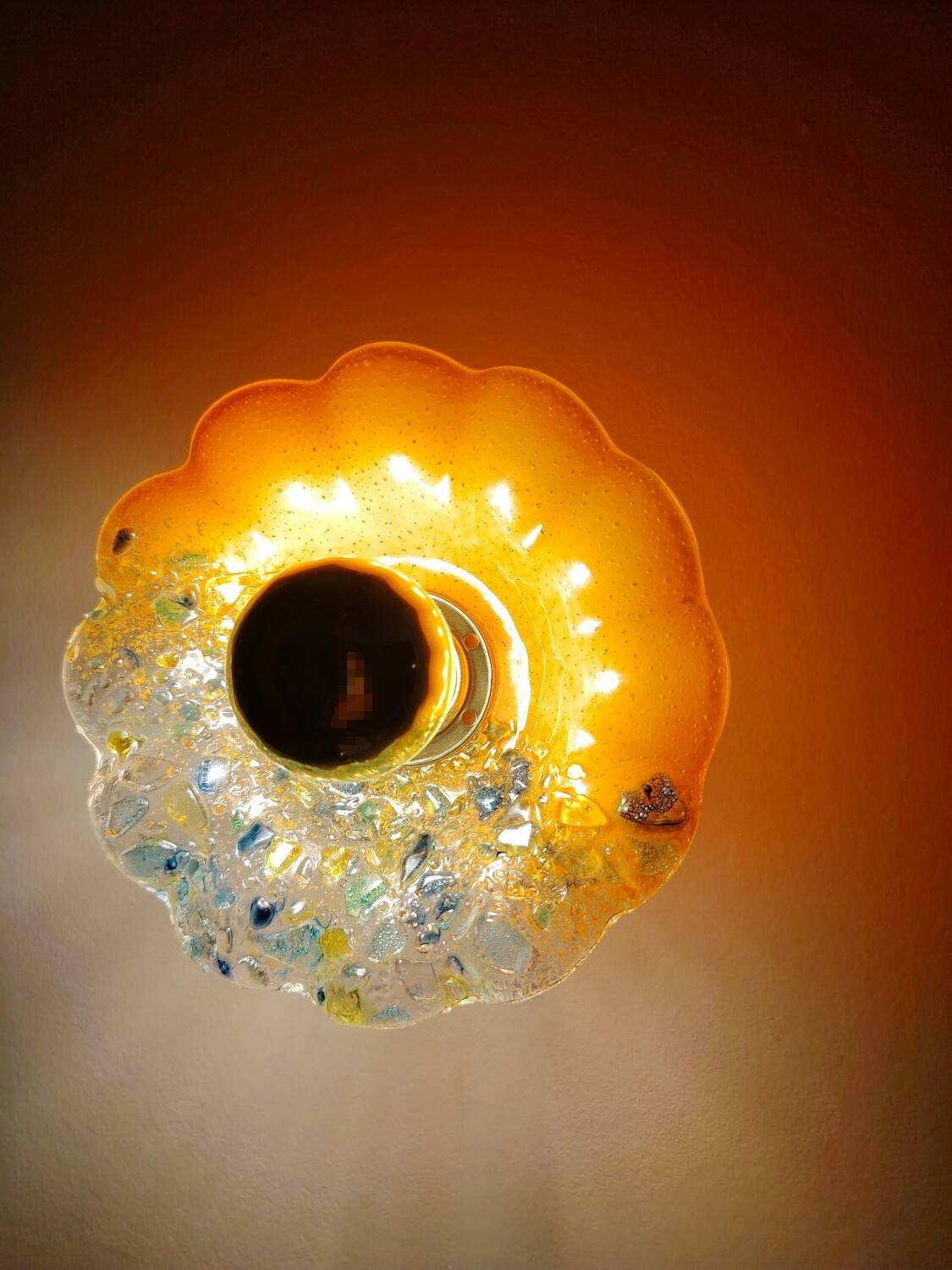 Murano flower wall light