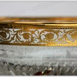 Large flared St Louis Crystal model Thistle gold.