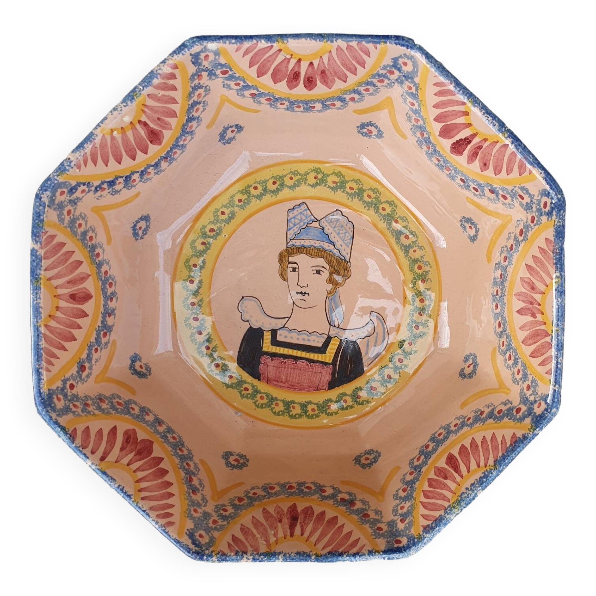 Henriot Quimper salad bowl