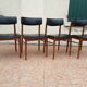 Set of 4 Scandinavian chairs by S. Chrobat for Sax