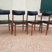 Set of 4 Scandinavian chairs by S. Chrobat for Sax