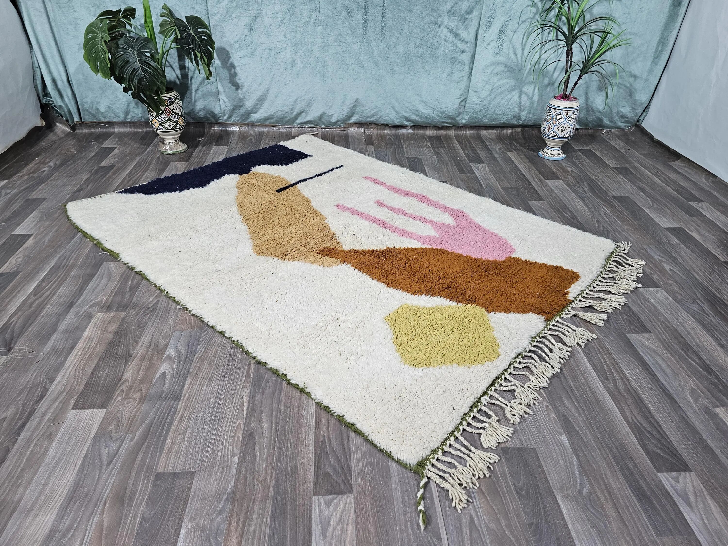 Handmade Berber rug in pure wool 2.5x1.5 m