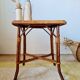 Vintage rattan side table or coffee table – 1960s Riviera style