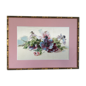 Peinture sur toile bouquet
