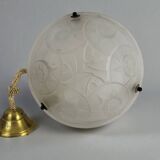 Suspension Art Déco Pâte de Verre