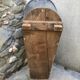 Baignoire en zinc socle bois XIXème siècle