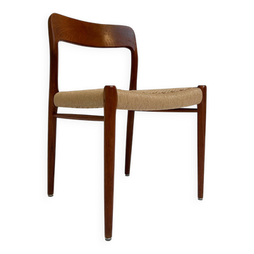 Chaise modèle 75 par Niels O. Möller, restaurée, années 1950