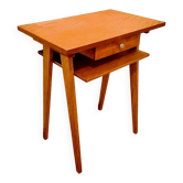 50s console table with compass feet
