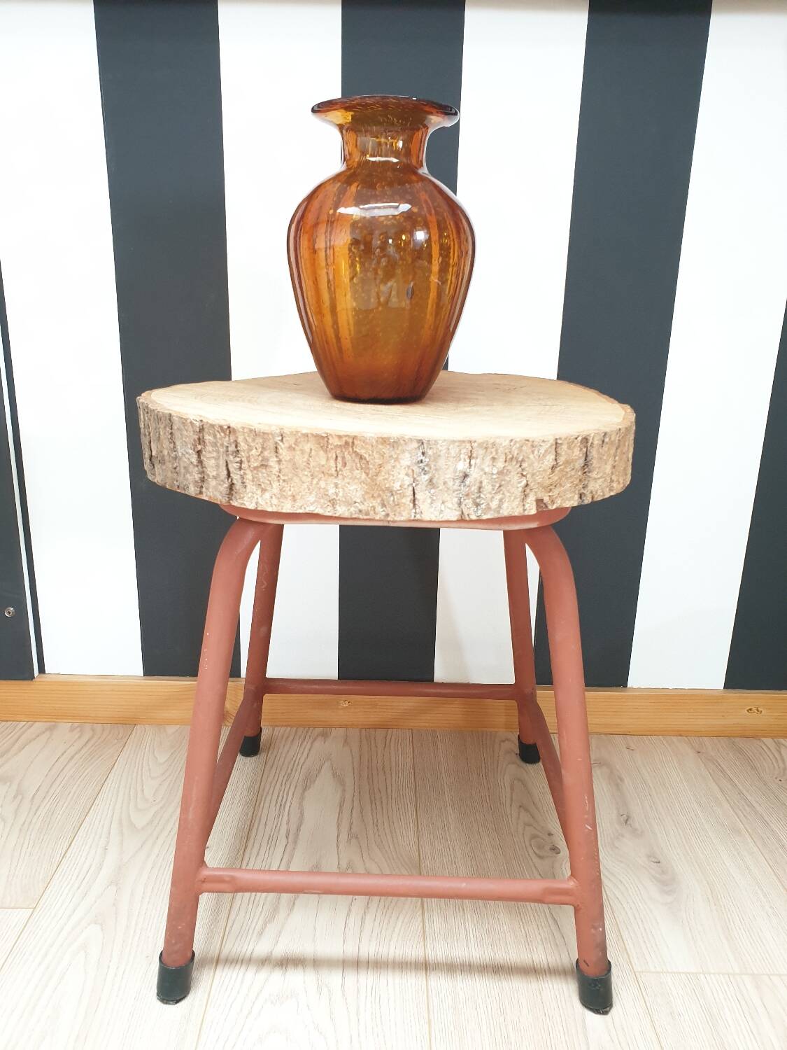 Vintage Stool Side Table