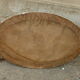 40s oval mirror in wood and stucco 59x39cm