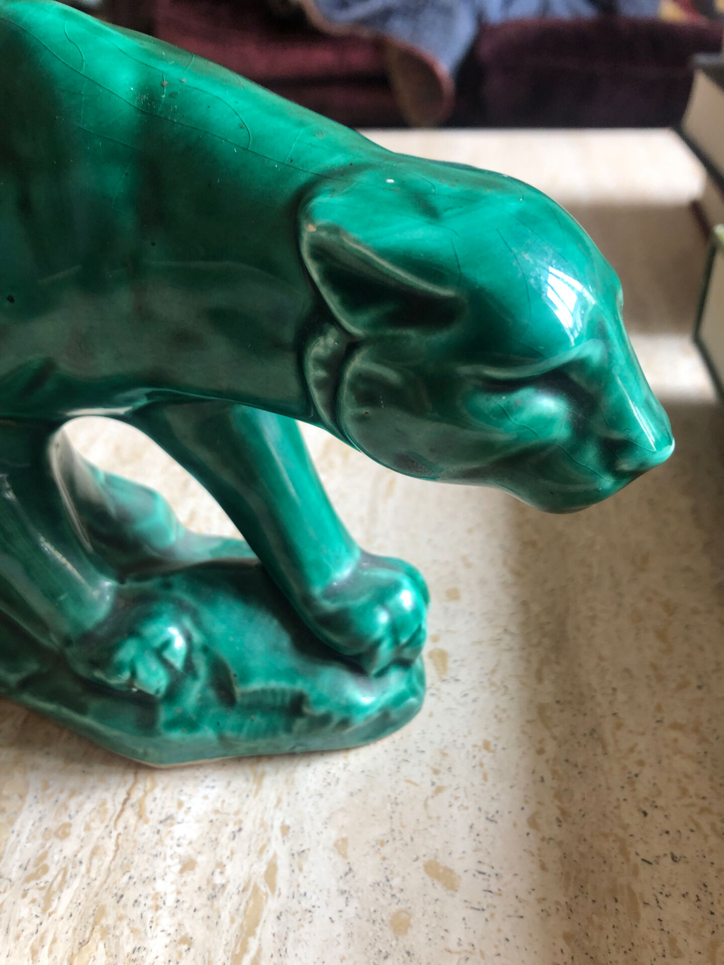 Art Deco panther sculpture