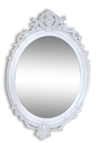 Louis XV style oval mirror