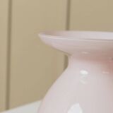 Pink opalescent glass vase by Ikea (2000s) designed by Barbro Wesslander & Pia Amsell
