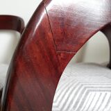 Suite of 4 Baumann gondola chairs renovated