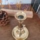 Push candle holder with hollow dish