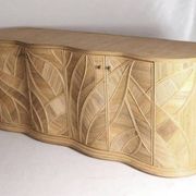 Enfilade « feuilles » en rotin 