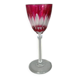 Baccarat: 1 lined crystal wine glass with high leg, 19 cm. 7 available B794