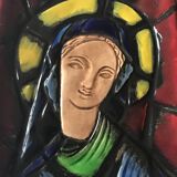 Glazed mosaic tile by Stephani Laurencet