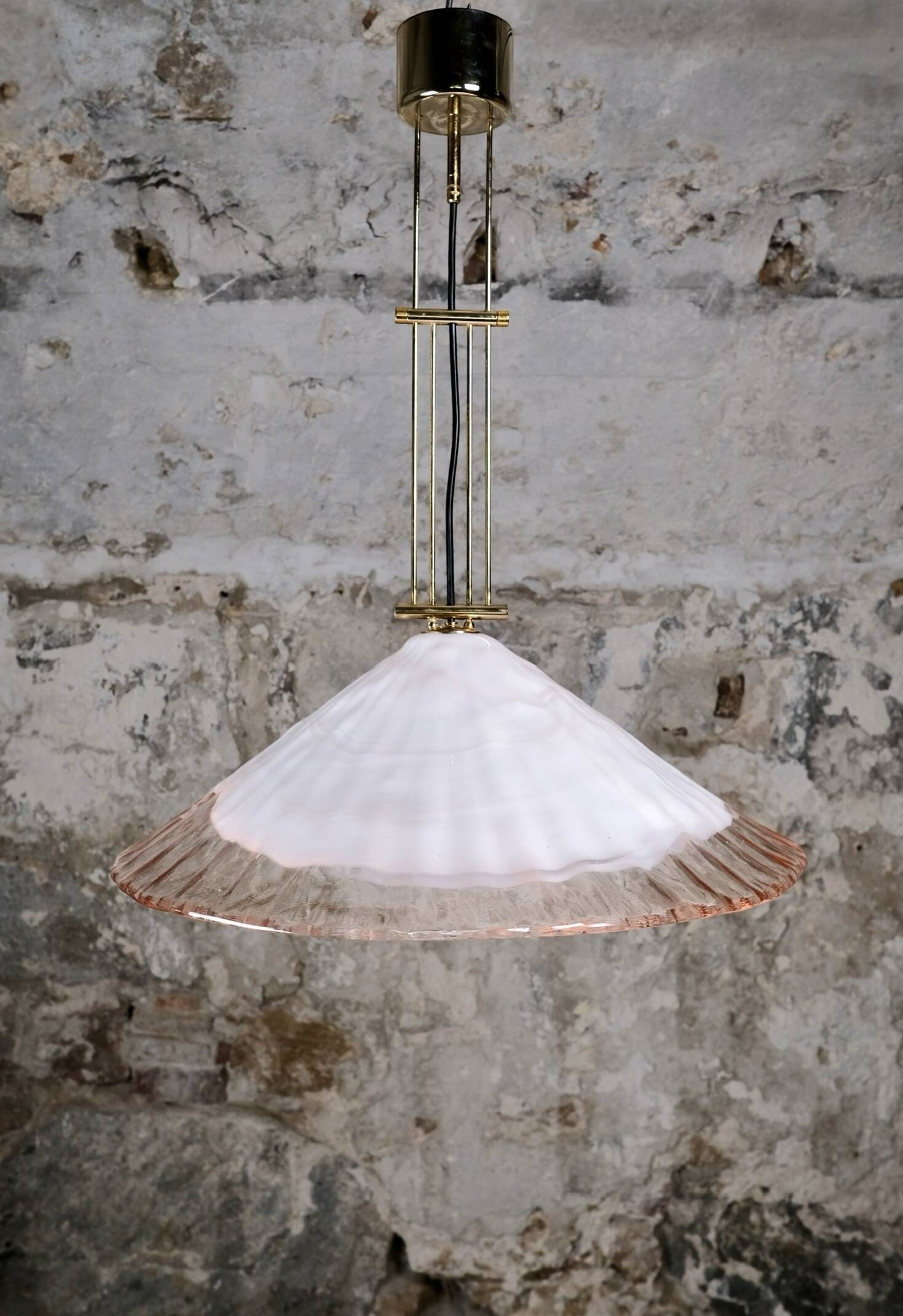 Murano glass and brass pendant by La Murrina, Italy, 1970s