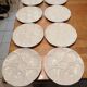 Set of 8 oyster plates in limoges porcelain