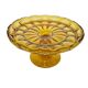 Cake bowl on stand from Ząbkowice Glassworks, 1970s