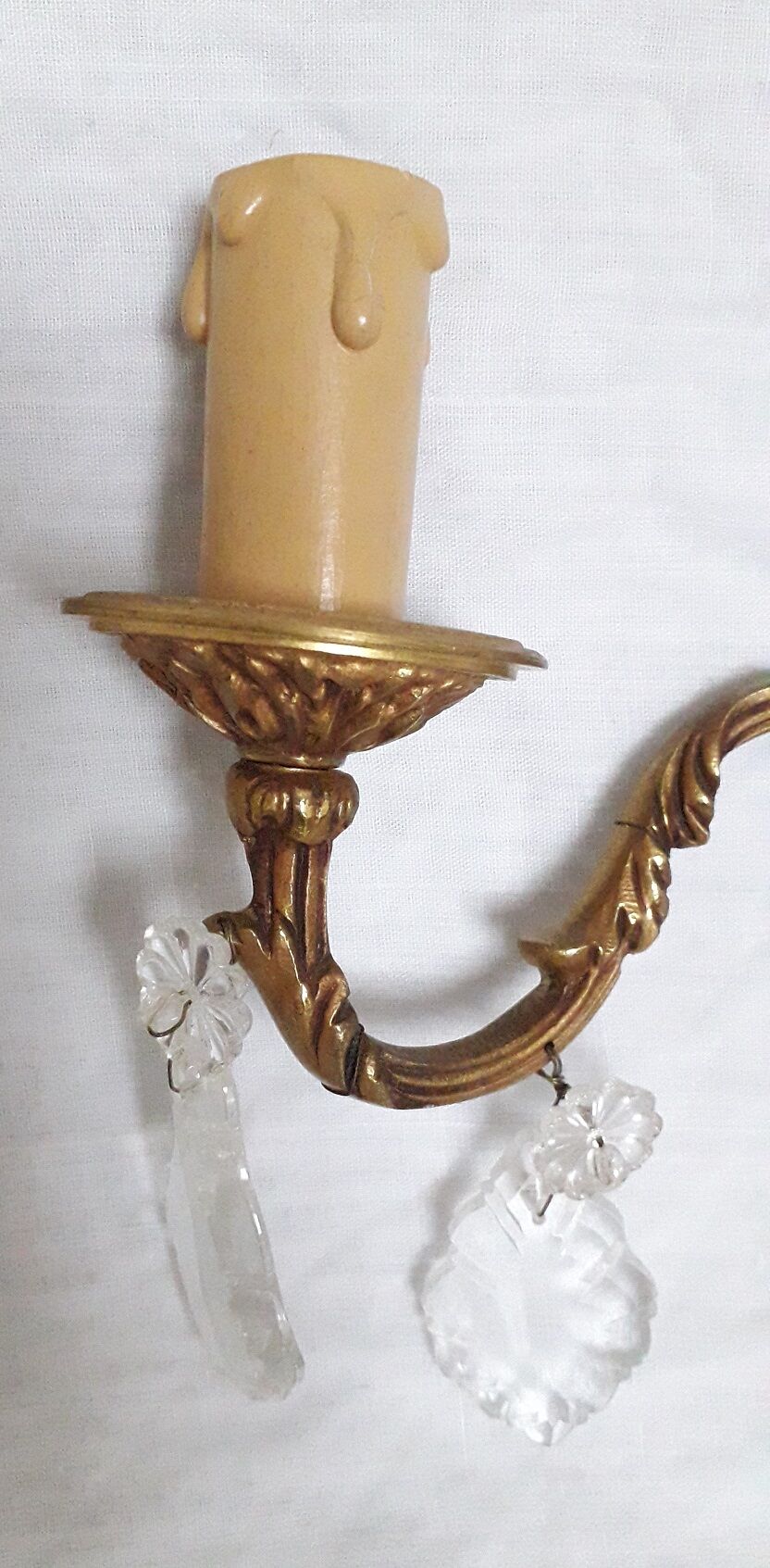 Pair of bronze sconces