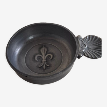 Tastevin pewter pattern fleur-de-lys