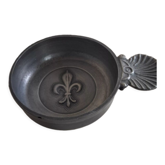 Tastevin pewter pattern fleur-de-lys