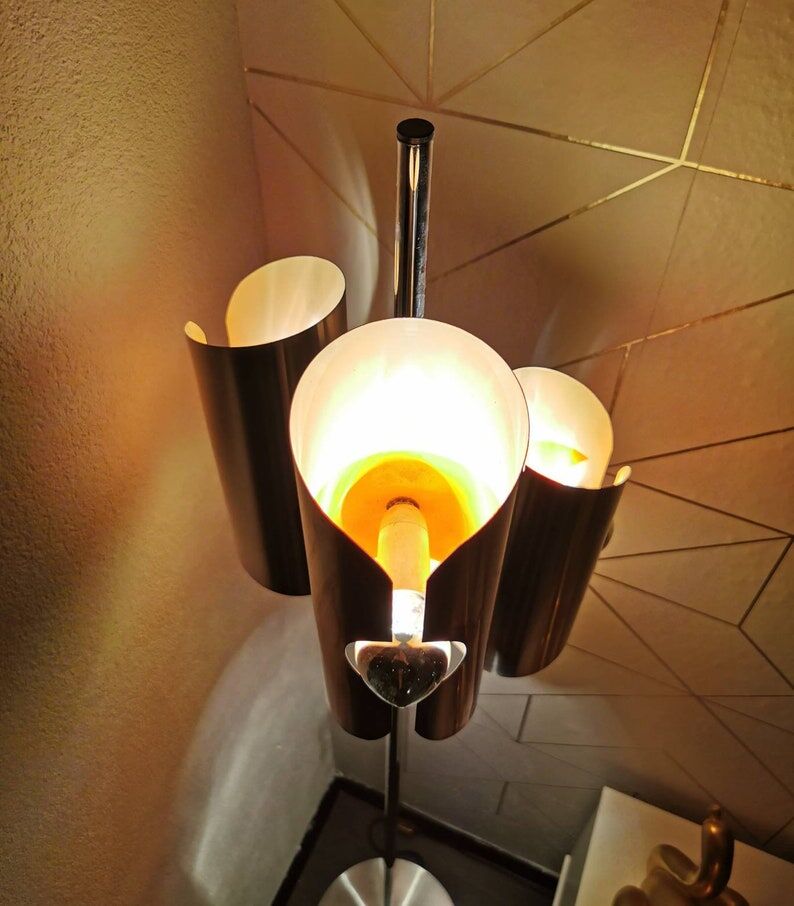 Lampadaire de l'ère spatiale Raak Amsterdam Pollam, 1960