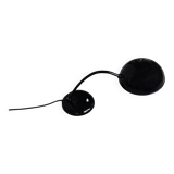 Vintage Bauhaus German Minimalist Black Metal Desk Lamp from Gebrüder Cosack Gecos, 1940s