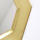 Old golden octagonal mirror, in brass