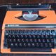 Silver Reed Silverette S orange typewriter