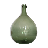 Dame-jeanne en verre soufflé vert kaki 5L