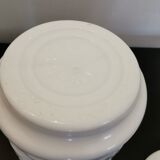 Vintage white opaline glass jar