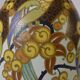 Keramis art deco porcelain vase signed jan wind "birds of paradise"