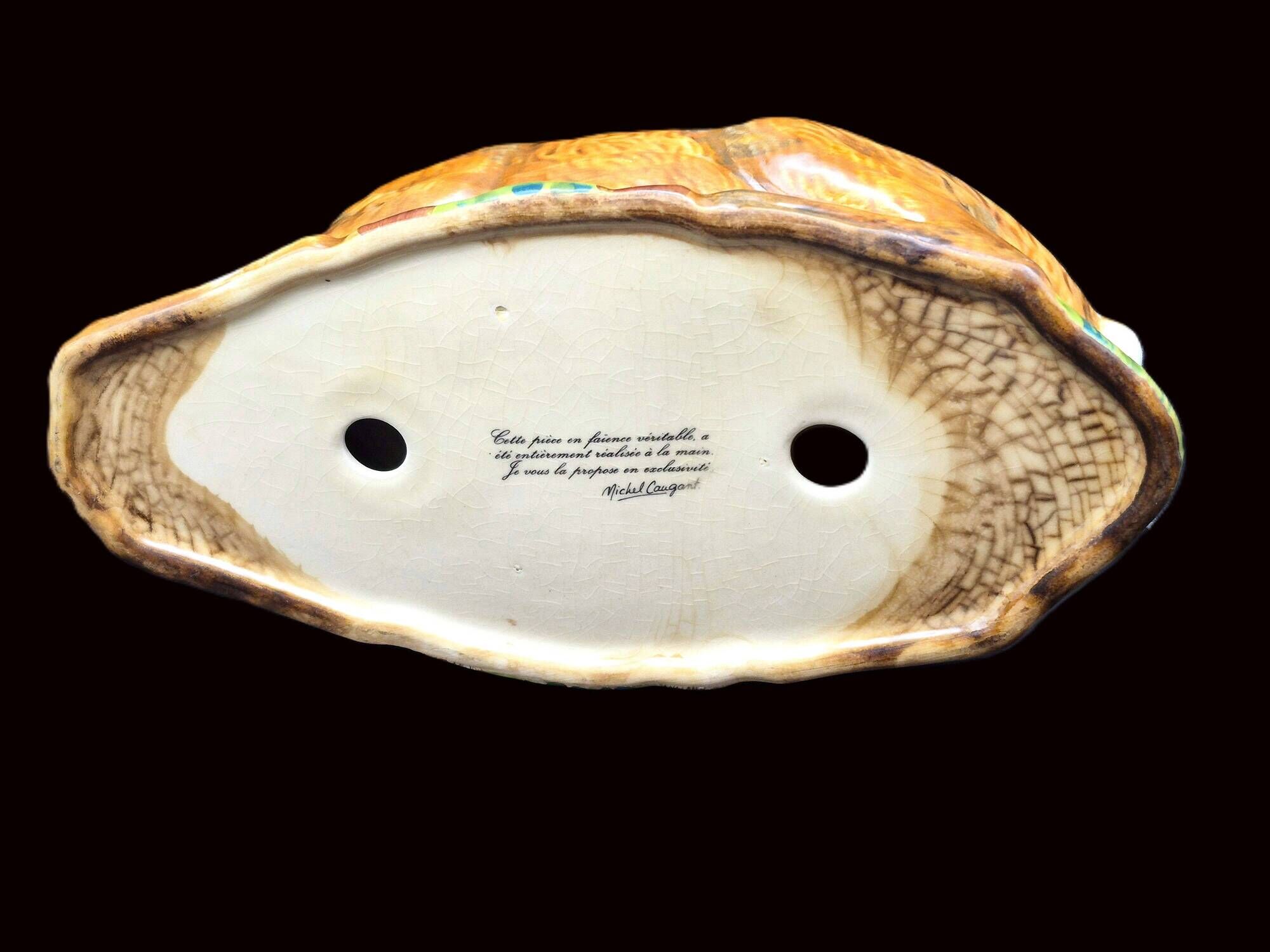 Zoomorphic Terrine of Roe Deer in Barbotine – Michel Caugant (Circa 1970)