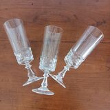 Set of 7 champagne flutes