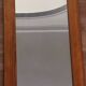 Large octagonal wall mirror in pine, 1970s – 103 × 40 cm