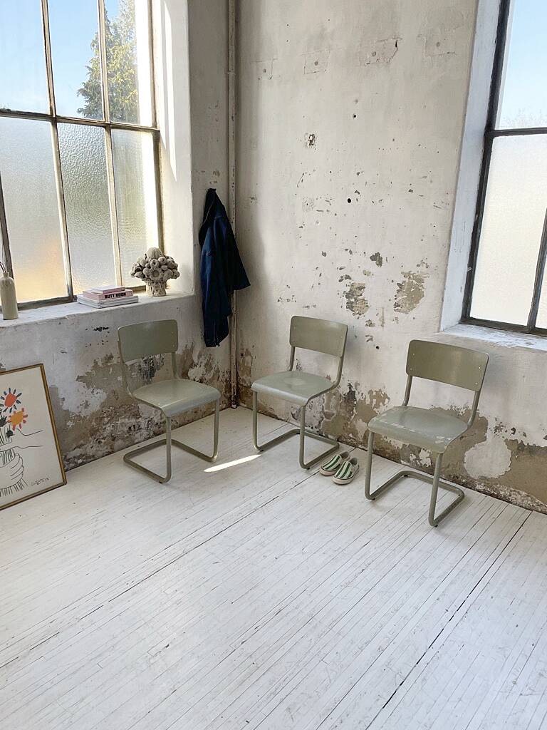 Trio of Tubax chairs 1950