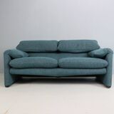 Vico Magistretti "Maralunga" 2-seater re-upholstered sofa For Cassina