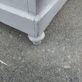 Parisian buffet old gray patina 2 doors 2 drawers