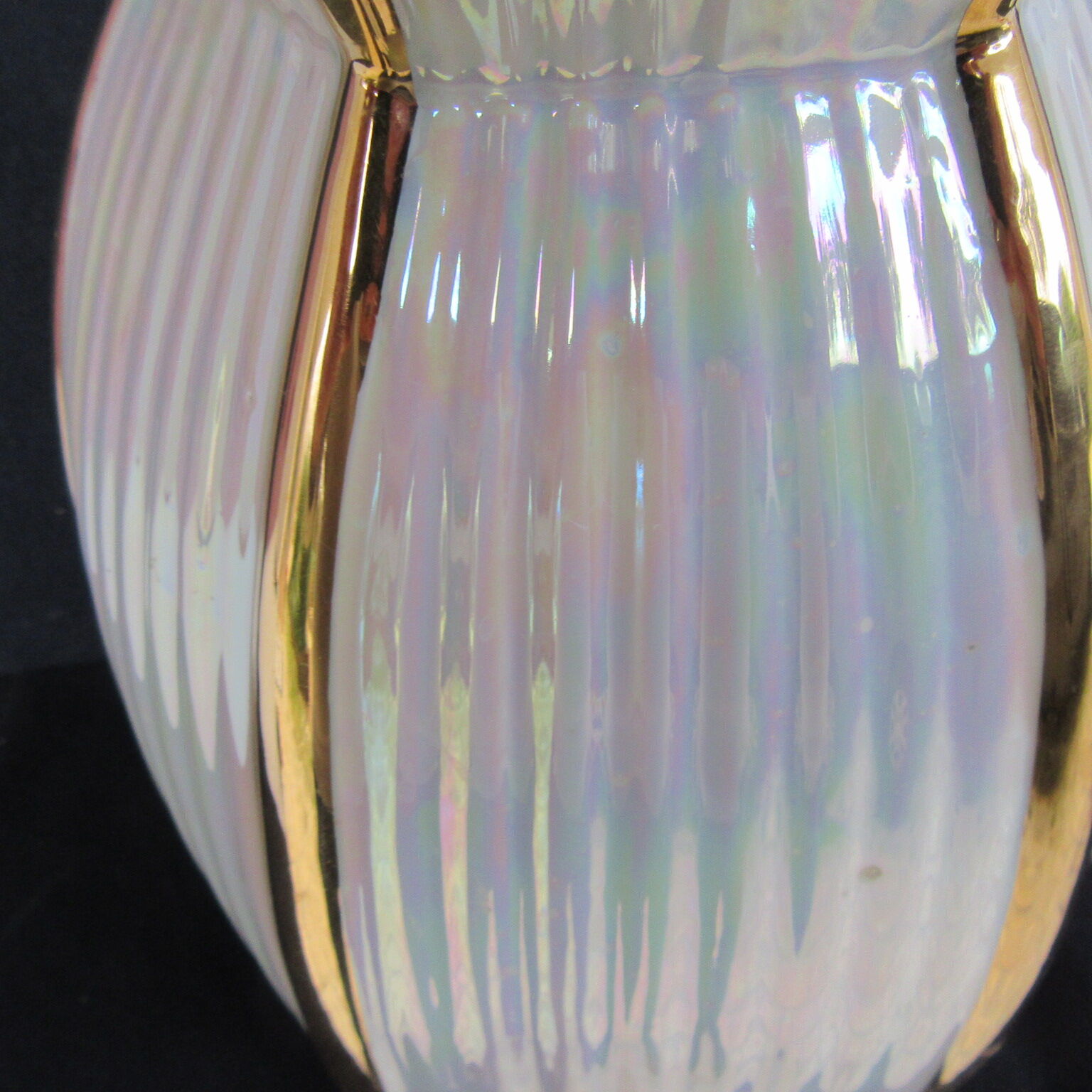 Potiche porcelain vase by Limoges R. Montigny and Co. from the 1950s