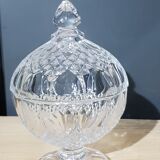 Old cut crystal candy drageoir